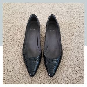 Stuart Weizmann Snakeskin Wedge Shoes